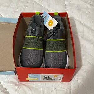 Cat & Jack Gray and Green Kids Sneakers